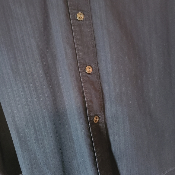 Harley Davidson Mens Small Button Up Shirt Pinstripes - Picture 4 of 14